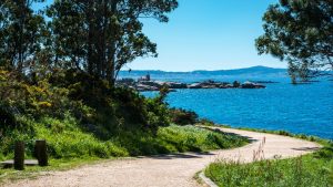 Illa de Arousa senderos. Paseos en bici en la Ria de Arousa